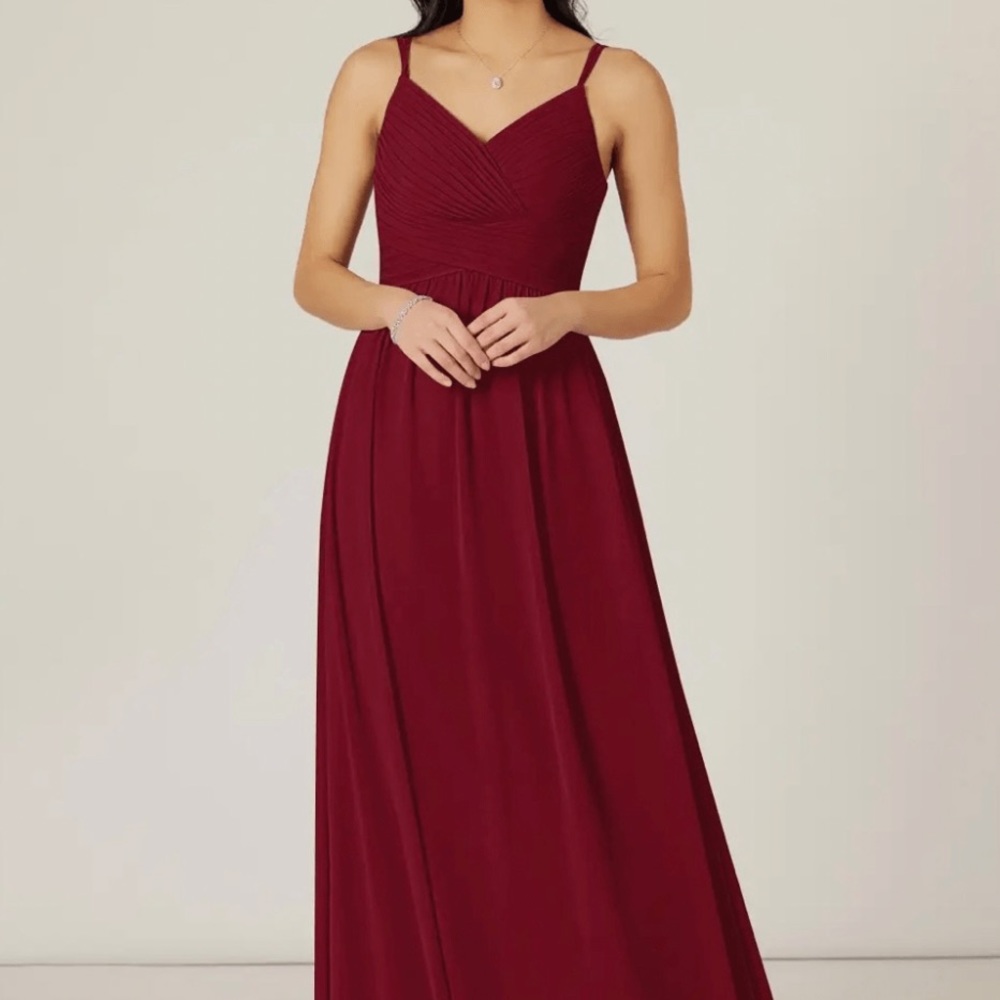 Azazie Blake Burgundy